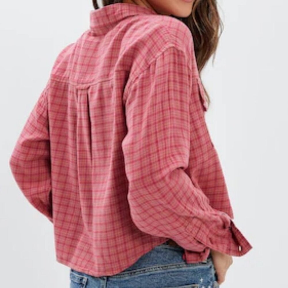 American Eagle Plaid Button Down - image 2